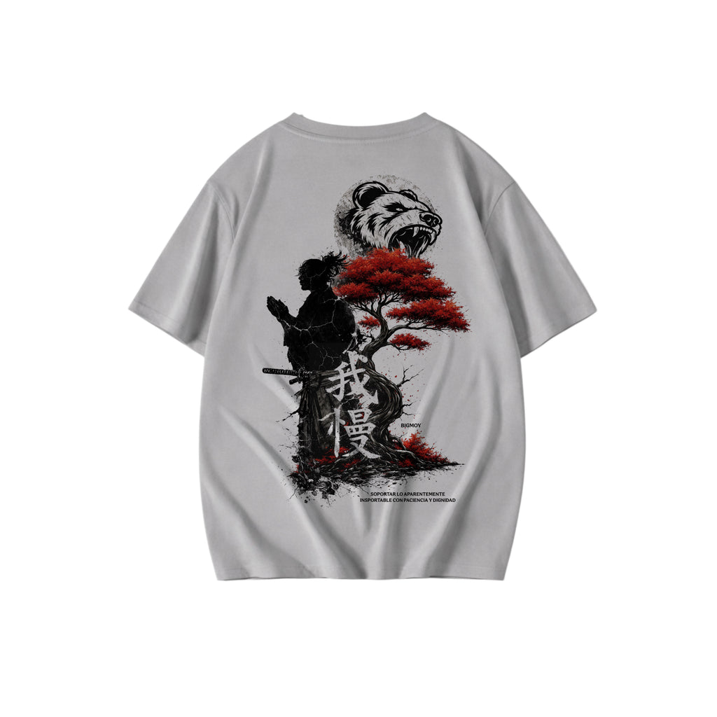 Premium Oversize Grey Panda Samurai Dinasty ビッグモイ