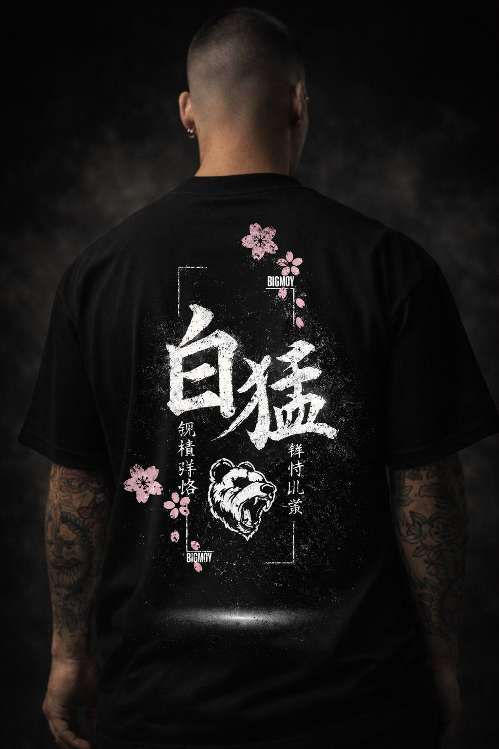 Premium Oversize Black Panda Samurai Dinasty ビッグモイ