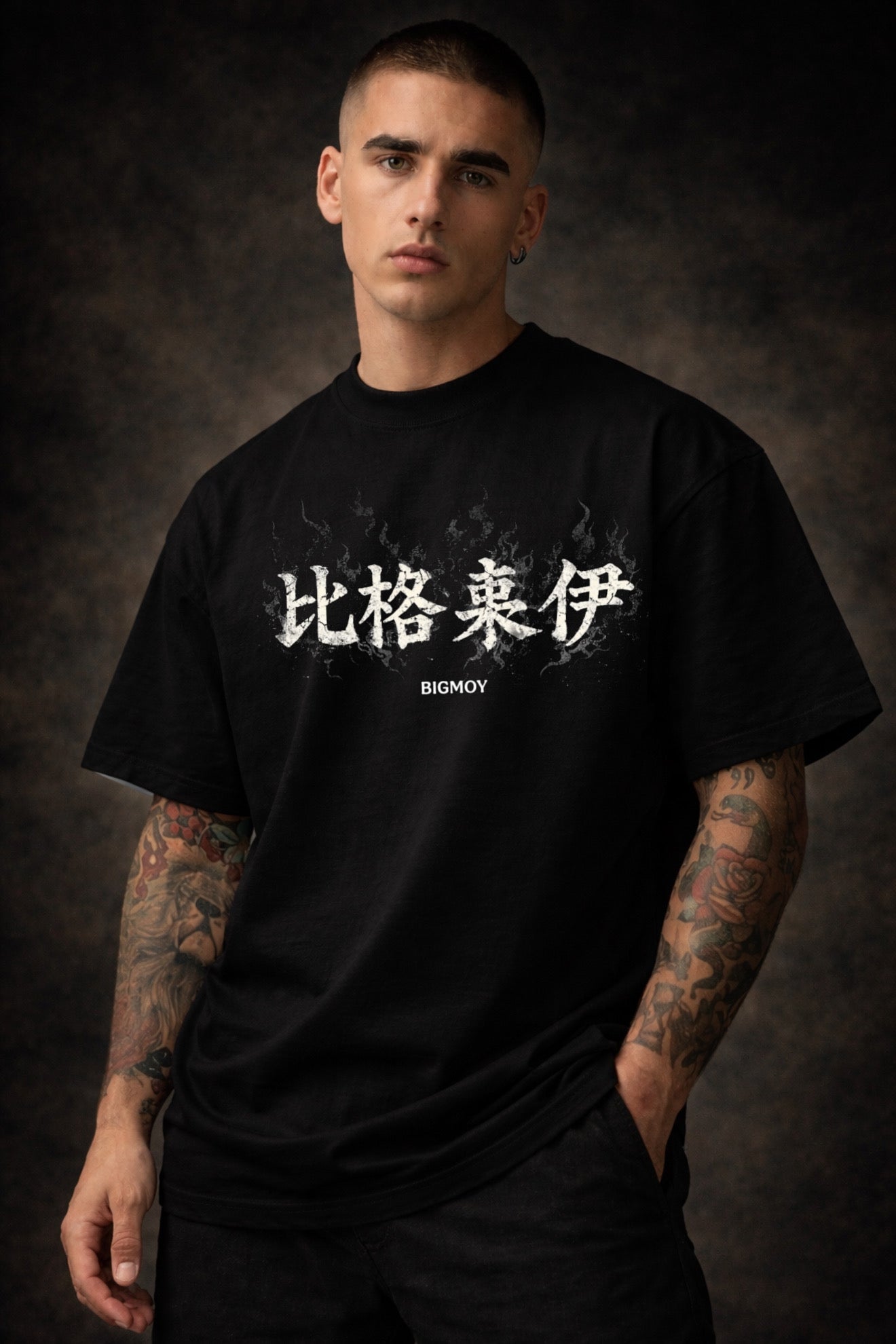 Premium Oversize Black Samurai Dinasty ビッグモイ