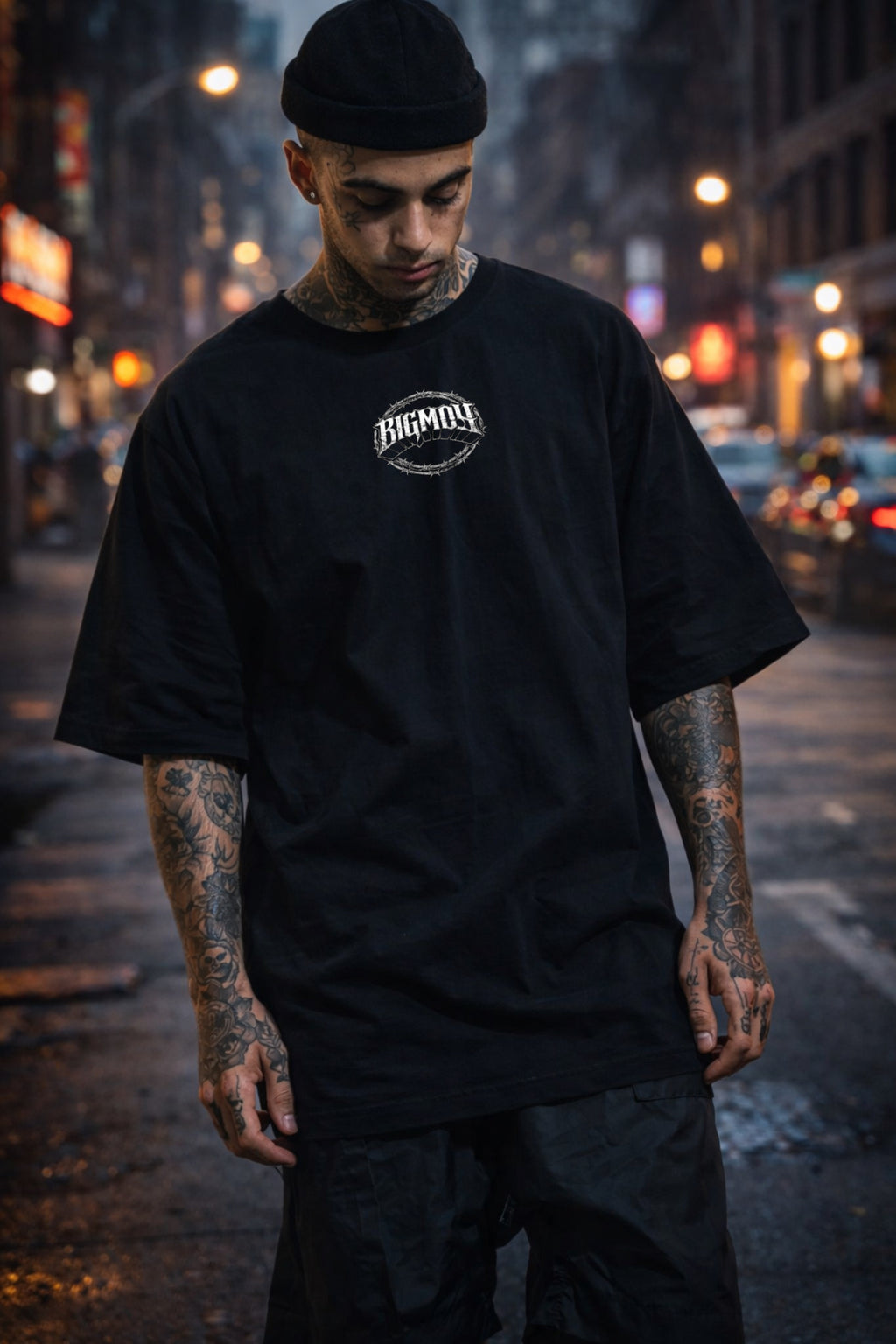 Premium Oversize "Gothic Ring Bigmoy Logo"